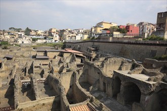 Ruined city of Herculaneum, Campania, Italy, Europe