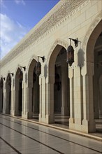 The Great Sultan Qabus Mosque in Muscat is the main mosque in Oman. It is considered one of the