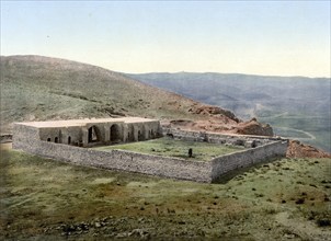 On the road to Jericho, Khan-el-Ahmar, Holy Land, West Bank, c. 1890, Historic, digitally restored