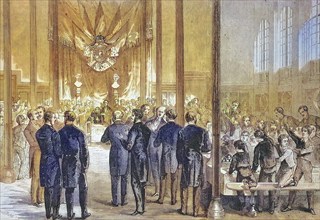 The Imperial Prince at Saint Charles' Banquet at the Lycee Bonaparte, Bonaparte School, 1869,