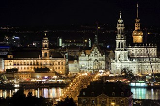 DEU Saxony Dresden Dresden Silhouette