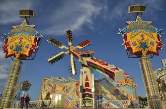 Skater fun ride, Oktoberfest, Munich, Upper Bavaria, Bavaria, Germany, Europe