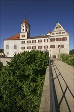 Brenz Castle, 17th century Renaissance castle, bridge, access, landmark of the municipality of