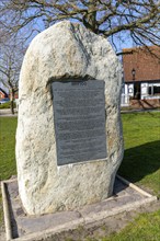 MH100 centenary monument marking 100 years of former RAF Martlesham Heath, Martlesham, Suffolk,