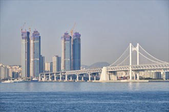 Gwangan Bridge in Busan, South Korea, Asia