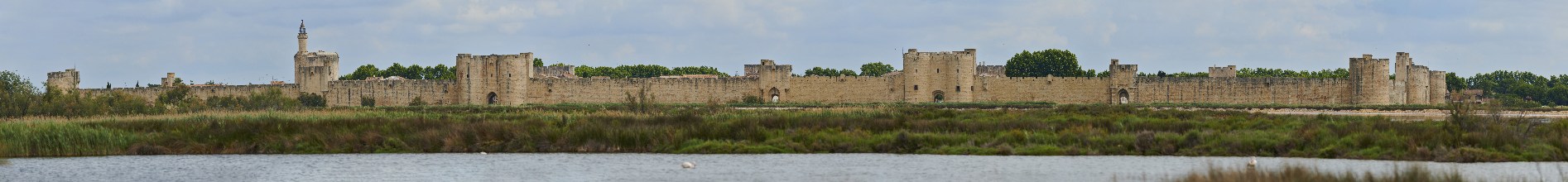 City wall of Aigues-Mortes, Camargue, France, Europe