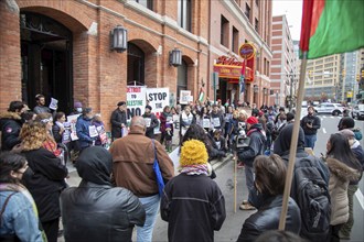 Detroit, Michigan USA, 7 November 2023, Members and supporters of Jewish Voice for Peace held a