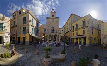 Centre of the medieval old town of Tropea, Piazza Ercole, Tropea, Vibo Valentia, Calabria, Southern