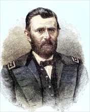 Ulysses S. Grant, 27 April 1822 - 23 July 1885, a US general and politician. He was