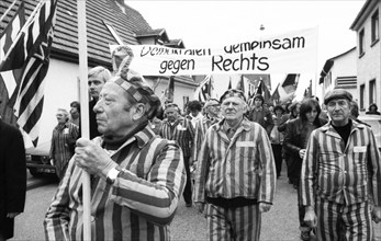 The party congress of the National Democratic Party of Germany (NPD) triggered protests against