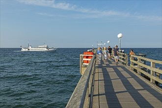 Excursion ship Baltica, pier, Kühlungsborn, Mecklenburg-Western Pomerania, Germany, Europe