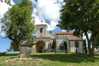 Church Saint Julien. La Chapelle sur Usson village, Livradois-Forez regional natural park, Puy de