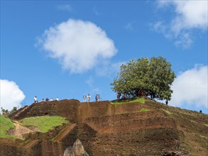 Ancient fortress on Sigiriya Rock, Sri Lanka, Asia