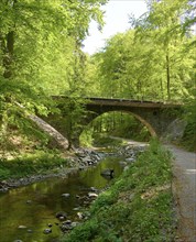 Rabenauer Grund, after the severe damage caused by the floods of 2002, the popular narrow-gauge