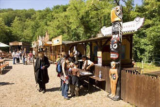 The Karl May Festival has been held every year since 1991 on a weekend in May in Lössnitzgrund