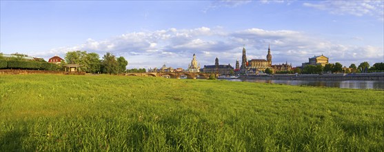 Dresden Silhouette, the famous skyline of Dresden, is also called Canalettoblick