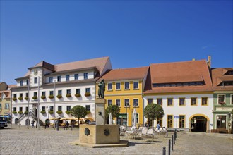 Hoyerswerda. Old Hoyerswerda Town Hall, built in 1449 in Renaissance style with a double flight of