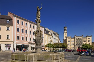 Town Hall with Mars Fountain Nationally significant early historicist building, built between 1840