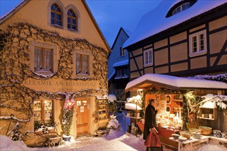 The Christmas market in the old village centre in Dresden Loschwitz, is organised annually by the