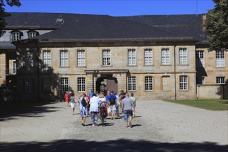 View of the New Palace from the Court Garden, Bayreuth, Upper Franconia, Bavaria, Germany, Europe