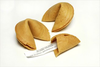 Fortune cookies, asian lucky charms, surprise, pastry