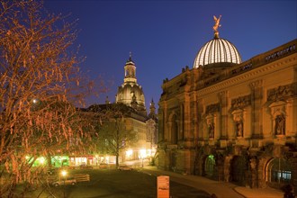 Brühl's Terrace is an architectural ensemble and a tourist attraction in Dresden. It is located in