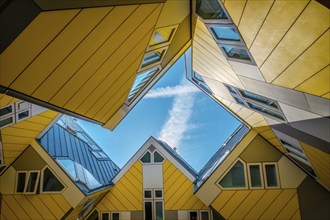 ROTTERDAM, NETHERLANDS, MAY 11, 2017: Cube houses, innovative cube-shaped houses designed by