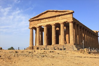 In the Parco Valle dei Templi di Agrigento, Unesco World Heritage Site, remains of the ancient city