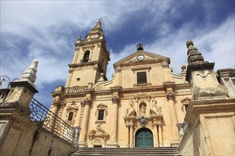 Ragusa, Ragusa Superiore district, Cathedral of San Giovanni Battista in the Upper Town, Sicily,