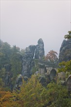 Bastei view in Saxon Switzerland