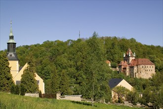 Kuckuckstein Castle in Liebstadt is picturesquely situated on a rocky outcrop (380 metres above sea