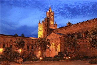 In the old town of Palermo, the Cathedral Maria Santissima Assunta, Roman Catholic Church, UNESCO,