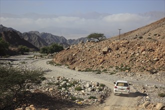 Wadi at Al-Jabal al Akhdar, Batinah Region, Oman, Asia