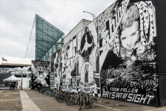 Painted house facade, Museum of Modern and Contemporary Art, Musée d'Art Moderne et Contemporain de