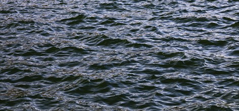 Blue water surface with small waves, Abstract background, Graphic elements, Texture background,