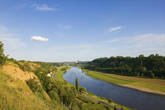 View of Meissen in the Elbe valley