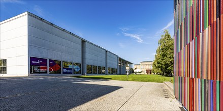 Pinakothek der Moderne and Museum Brandhorst façade in the Kunstareal Munich, Munich, Bavaria,