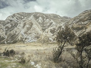 Landscape in the Andean highlands, Curipata, Peru, South America