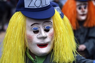 Basler Künstlerlarven, masks, Basler Fasnet parade, Basler Fasnacht, Basel, Switzerland, Europe