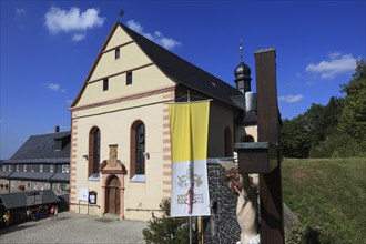 The church of the monastery of Kreuzberg near the city of Bischofsheim, Rhön Mountains,