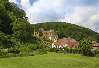 Weißenstein Castle, historical building, architecture, covered church, parish church, Assumption of