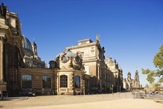 Building of the Saxon Art Association and the Academy of Fine Arts. Brühl's Terrace is an