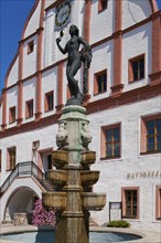 Grimma town hall. In the historic old town, the imposing Renaissance town hall stands out as the