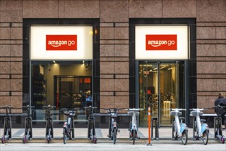 Amazon Go supermarket shop without cash registers in Chicago, USA, North America