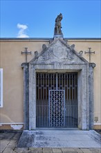 Closed portal, Archabbey of St. Martin of the Benedictine monastery of Beuron in the Upper Danube