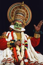 CHENNAI, INDIA, SEPTEMBER 8: Indian traditional dance drama Kathakali preformance on September 8,