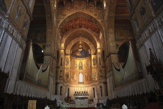 City of Monreale, in the Cathedral of Santa Maria Nuova, Unesco World Heritage Site, Sicily, Italy,