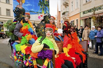 The traditional carnival parade in Bad Schandau marks the end of the boatmen's carnival parades in