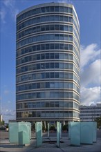 Merian Forum high-rise building, Leipziger Platz, Nuremberg, Middle Franconia, Bavaria, Germany,