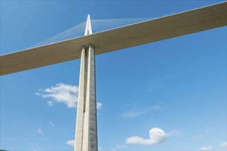 Millau Viaduct bridge, the highest bridge in the World. Aveyron Departement. France